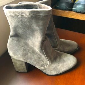 Saks Fifth Avenue gray boots